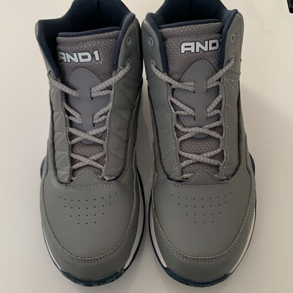 AND1 Men’s Basketball Gray Sneakers Size 12 - Picture 6 of 11